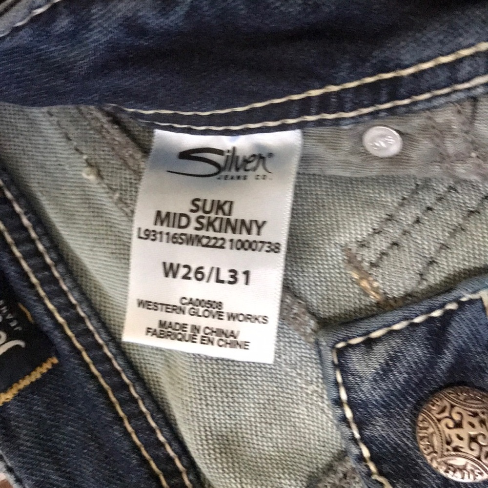 Silver Suki Joga Jeans View 6